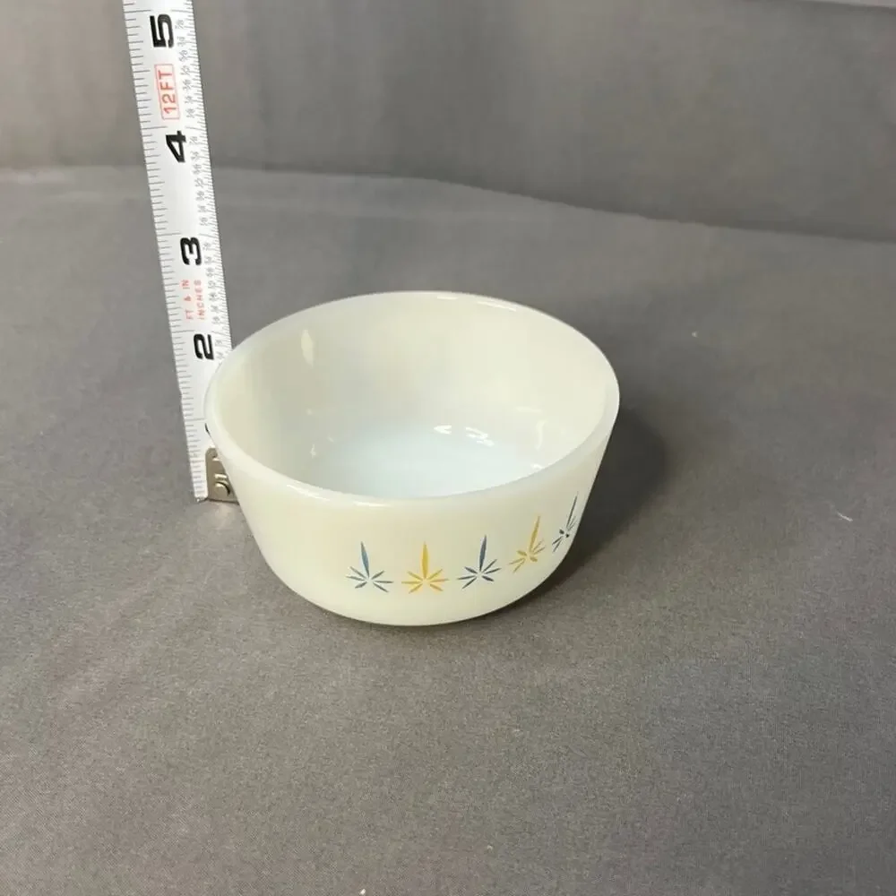 Vintage Fire King Atomic Star 6oz Custard Dishes Set of 4